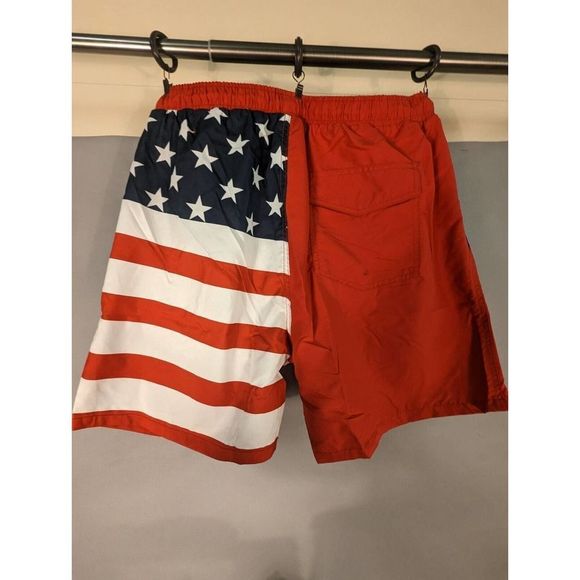 NEW Surfmentality Men's Shorts Surf Swim Beach XXL American Flag Beach Wear NWT - Picture 10 of 14